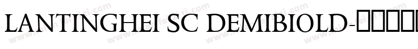 LANTINGHEI SC DEMIBIOLD字体转换